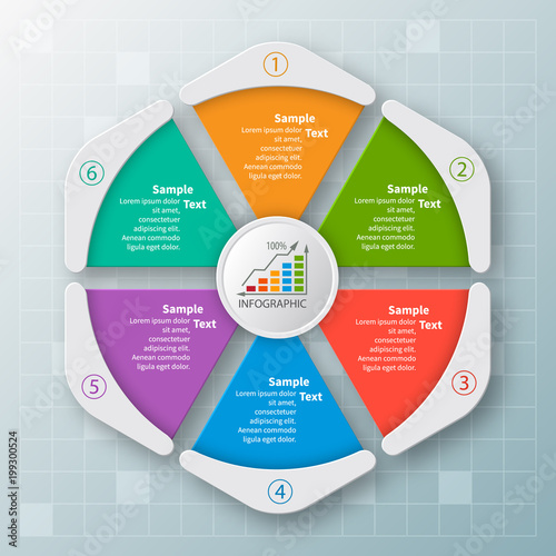 Abstract 3D Paper Infographics