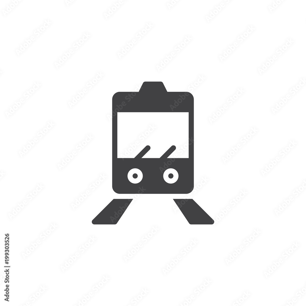 Train vector icon. filled flat sign for mobile concept and web design. Railway station simple solid icon. Metro symbol, logo illustration. Pixel perfect vector graphics Train vector icon. filled flat sign for mobile concept and web design. Railway station simple solid icon. Metro symbol, logo illustration. Pixel perfect vector graphics