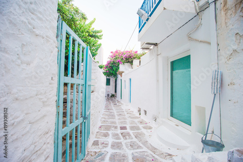 Fototapeta Naklejka Na Ścianę i Meble -  Traditional greek village. Streets and houses
