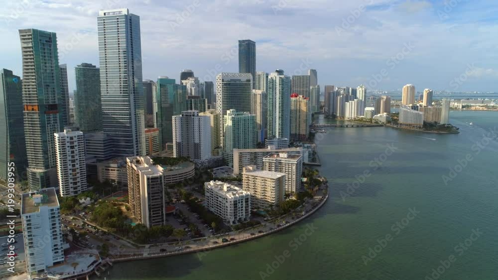 Drone shot of Brickell Bay Miami FL 4k 24p Drone shot of Brickell Bay Miami FL 4k 24p