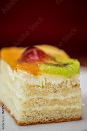 Colorful fruit supcake made...