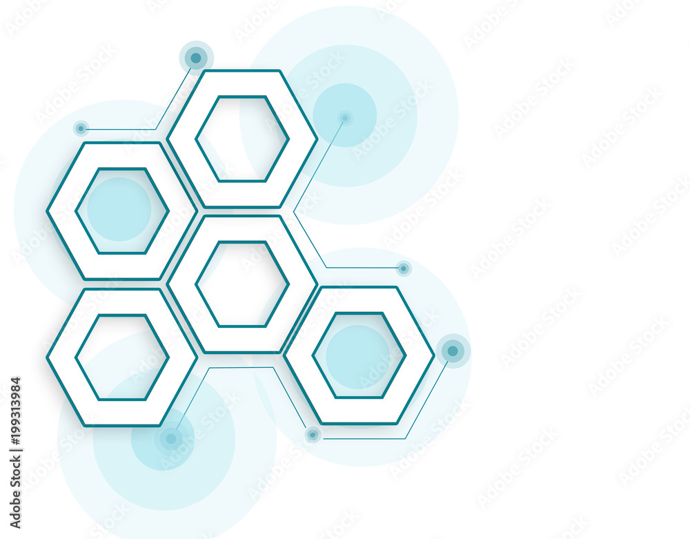 Abstract background with connected lines and dots for your design. Hexagons of honeycomb cell, lines and connections on a light background Abstract background with connected lines and dots for your design. Hexagons of honeycomb cell, lines and connections on a light background