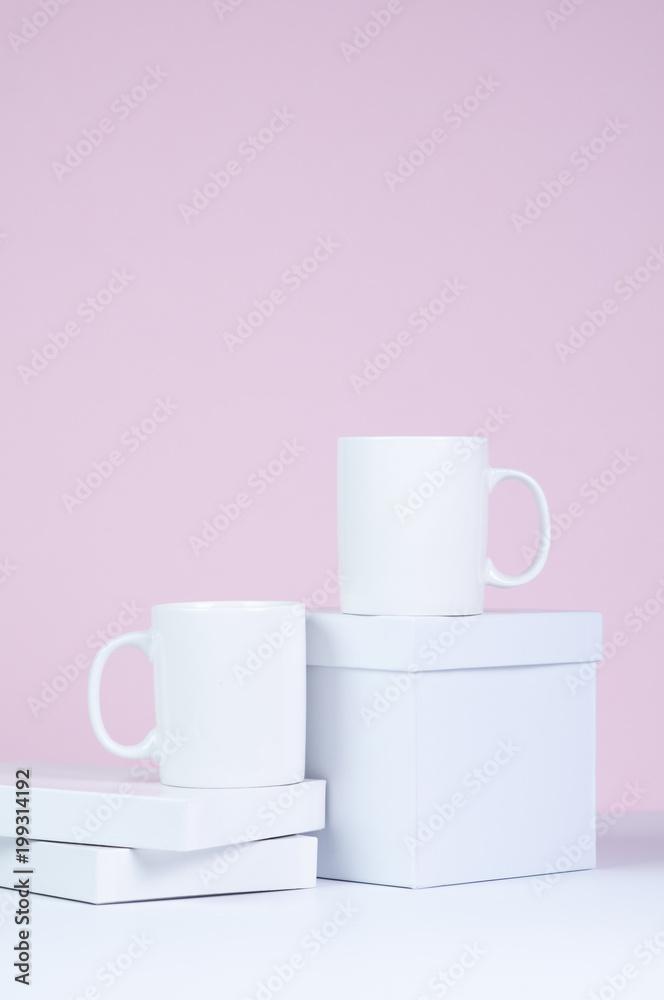 two blank white coffee mug mock ups two blank white coffee mug mock ups