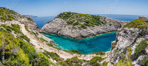 Korakonisi Island near Agios Leon village on western side of Zakynthos island. Zante, Greece
