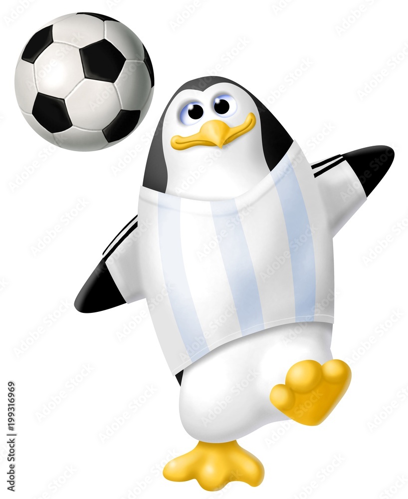 Naklejka premium pinguino argentina