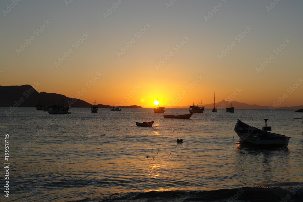 marine sunset in Juan Griego, Margarita Island, Venezuela marine sunset in Juan Griego, Margarita Island, Venezuela