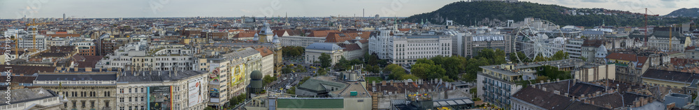 Fototapeta premium View of city from St. Stephen's Basilica, Budapest, Hungary
