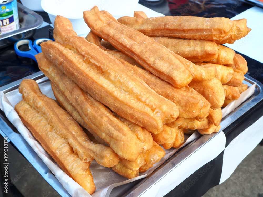 Chinese donuts or Chinese bread stick, Thai breakfast Chinese donuts or Chinese bread stick, Thai breakfast
