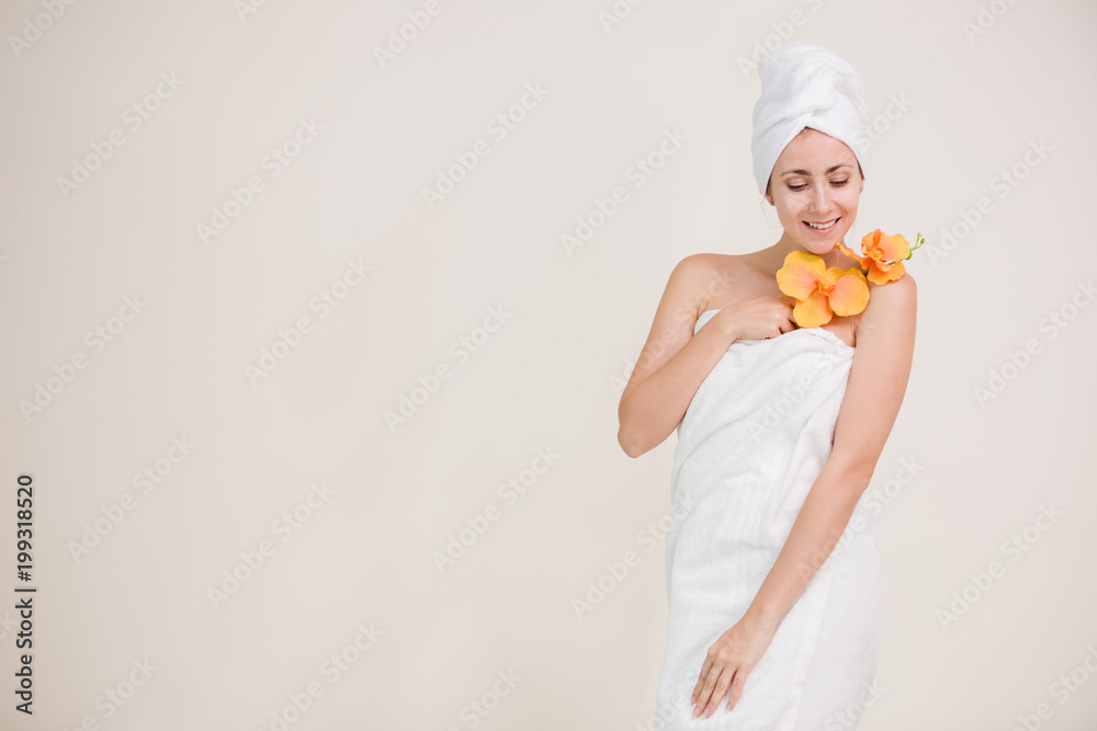 Beautiful portrait spa woman youth and Skin Care Concept Beautiful portrait spa woman youth and Skin Care Concept