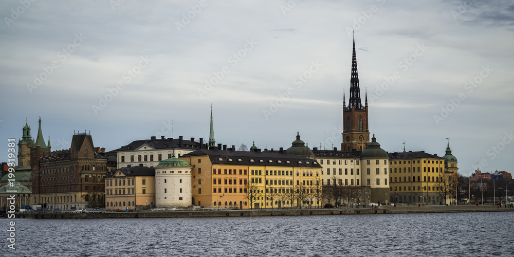 Buildings at waterfront, Gamla Stan, Stockholm, Sweden