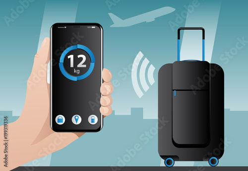 Smart baggage with wireless control