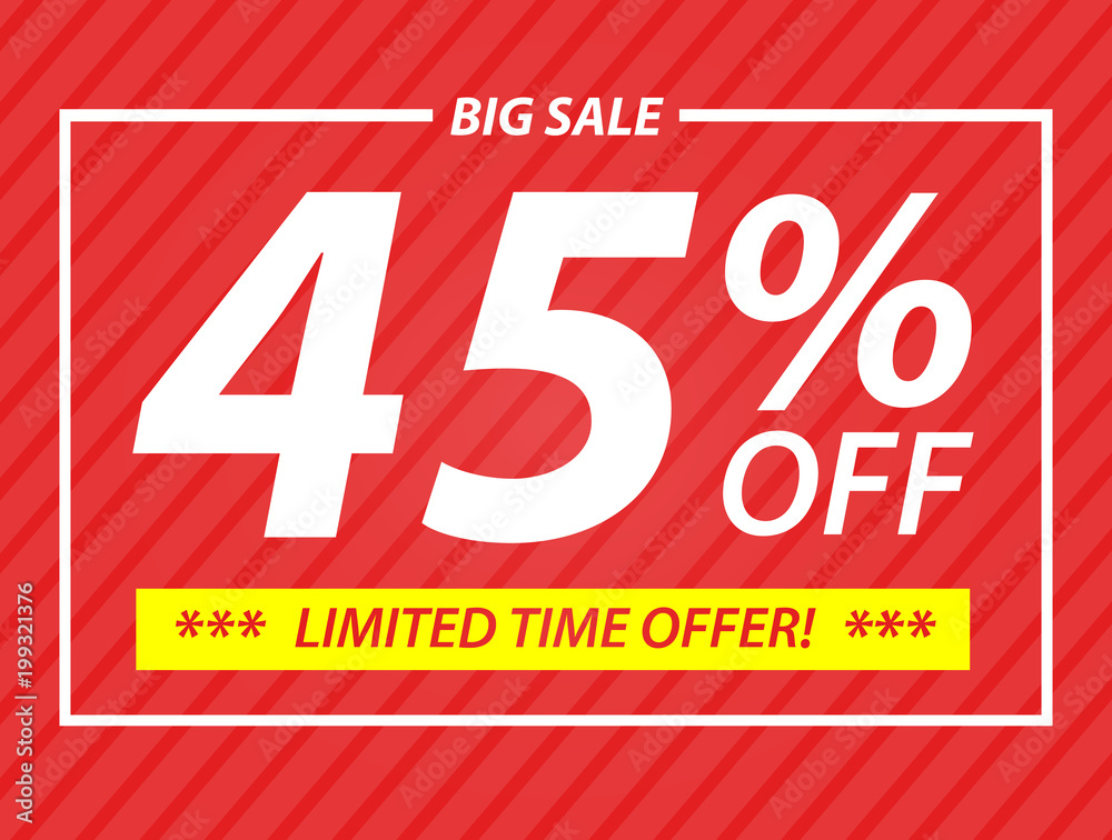 45% big sale off