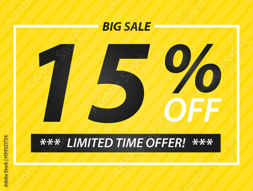 15% big sale offer
