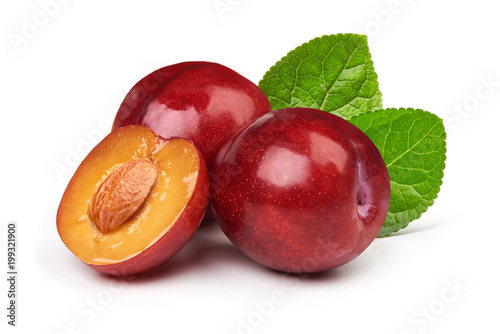 Fototapeta Isolated plums