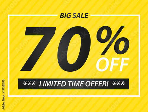 70% big sale offer