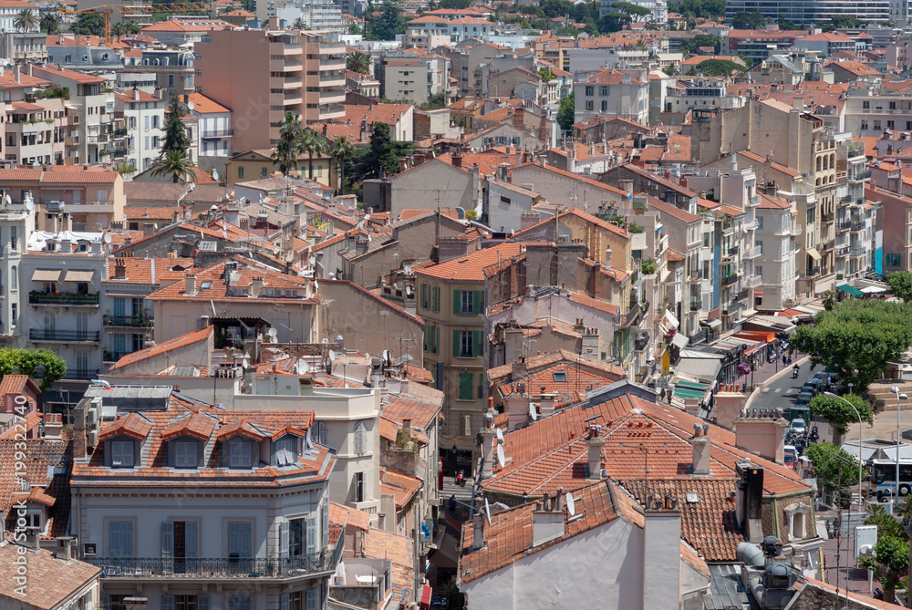 Rooftops of Cannes, France
