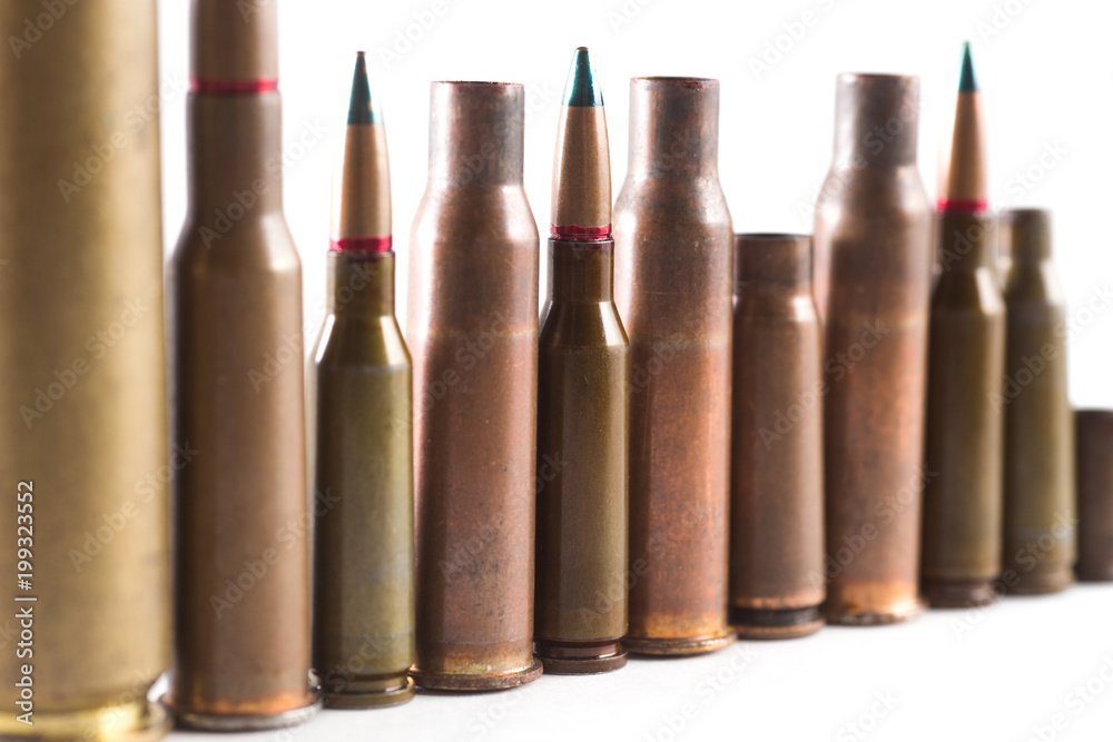 A number of bullets on a white background A number of bullets on a white background
