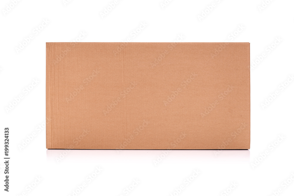 Cardboard mail box isolated on a white background. Cardboard mail box isolated on a white background.