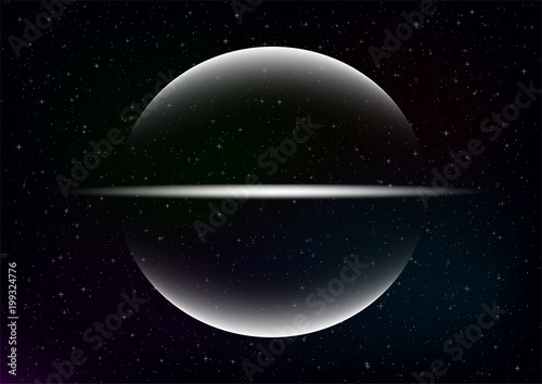 Abstract background of space with stars.