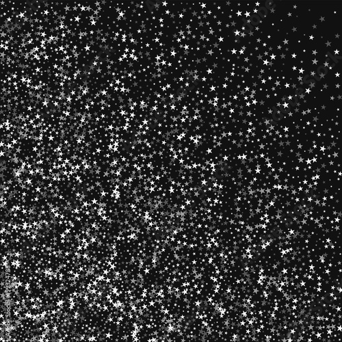 Amazing falling stars. Abstract mess with amazing falling stars on black background. Admirable Vector illustration.