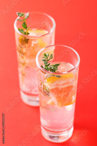 Wallpaper Mural Gin bitter lemon with thyme and grapefruit. Torontodigital.ca