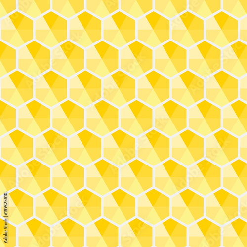 Pattern background yellow honeycomb