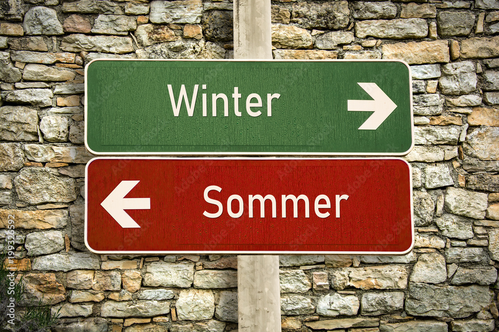 Fototapeta premium Schild 316 - Winter