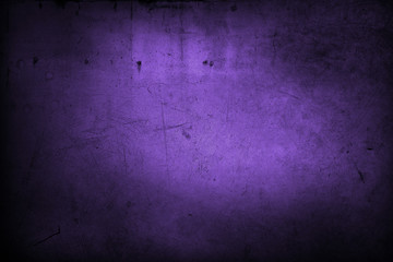 Purple grunge dark concrete texture wall background