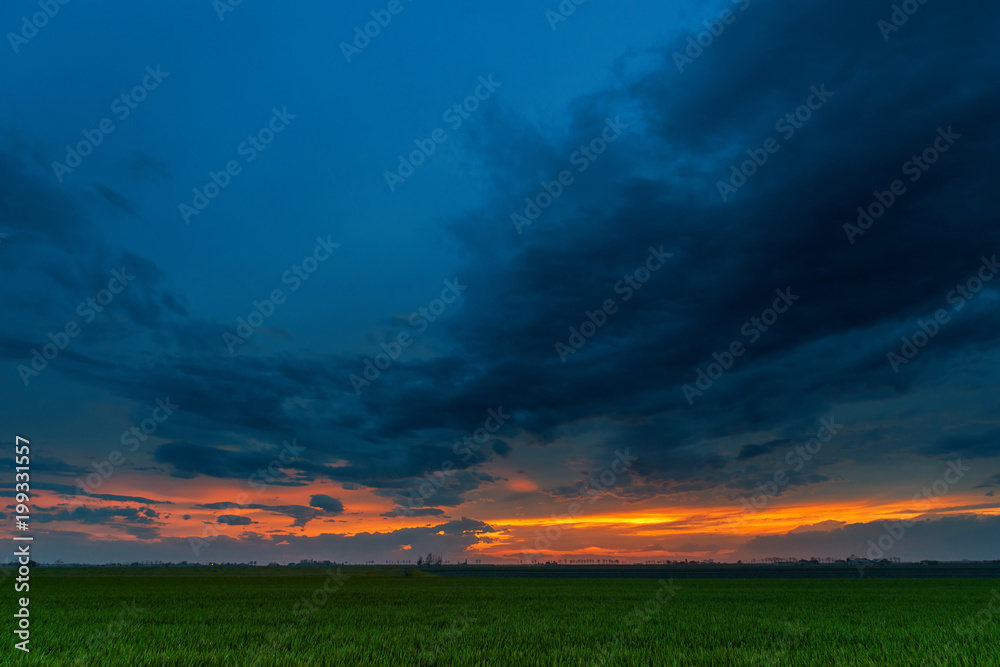 Obraz premium Sunset panorama