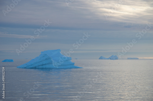 Icebergs at the antarctica