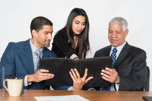 Business Team At Work With ...