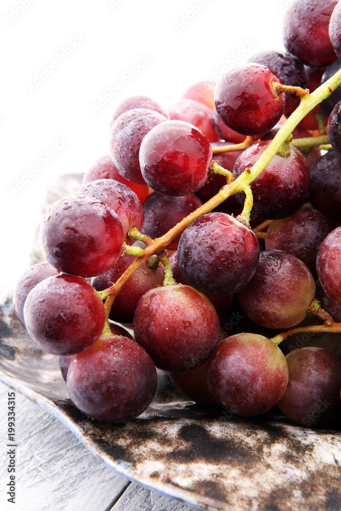 Healthy fruits Red wine grapes backgroundready to eat Healthy fruits Red wine grapes backgroundready to eat