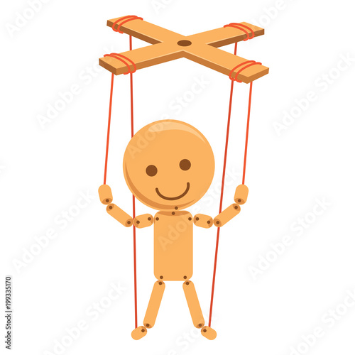 Vector Illustration Of Cartoon Puppet