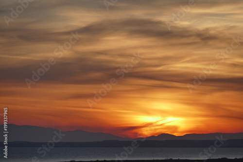 Sch  ner Sonnenuntergang in Griechenland