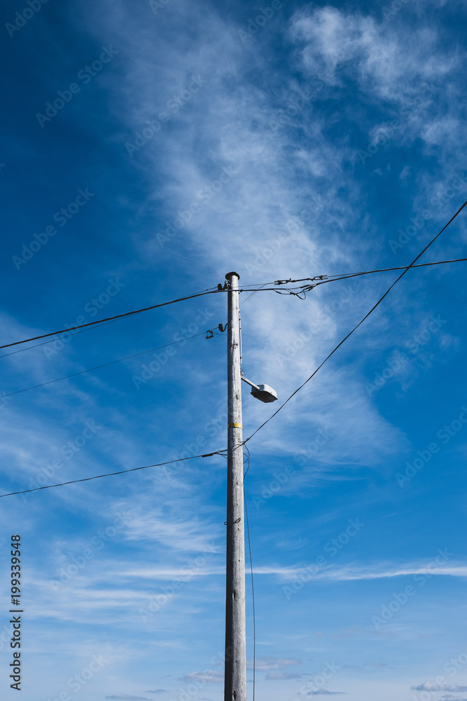 Old telephone pole