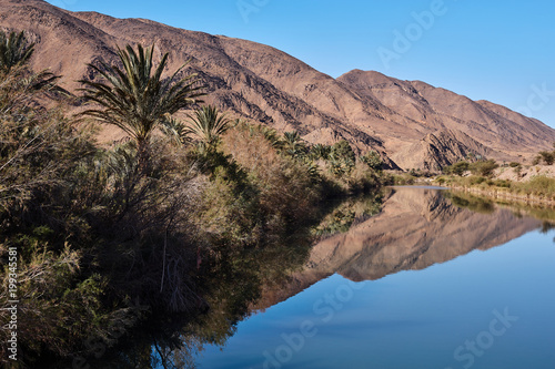 River at the Atlas Mountains, south of Morocco