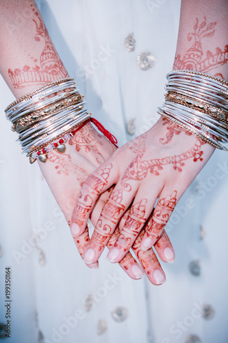 henda tattoo close up of hands photo