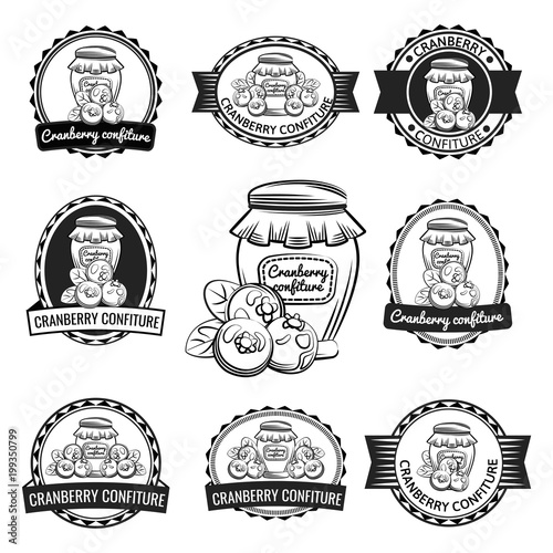 confiture label blueberry confiture preserves