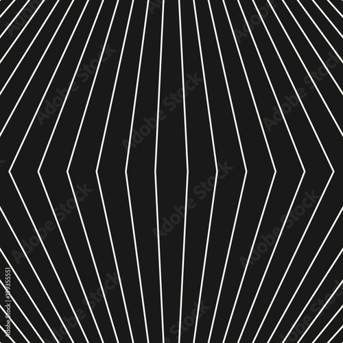 Vector stripes pattern. Geometric seamless texture with thin refracted lines