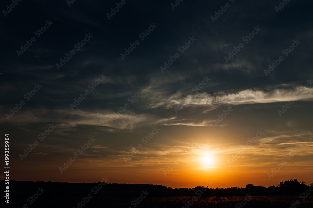 beautiful sunset. an incredible atmosphere of harmony beautiful sunset. an incredible atmosphere of harmony