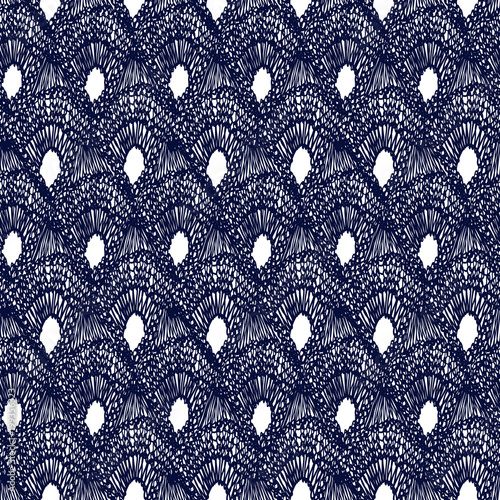Crochet pattern knitting macrame lace handmade blue 1