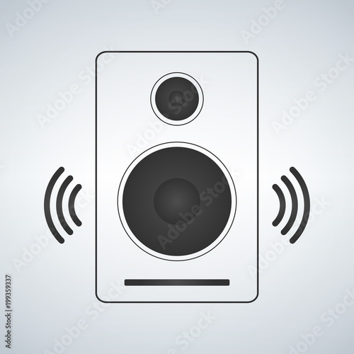 Portable music speacker ico...