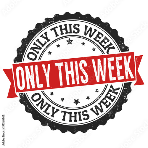 Only this week grunge rubber stamp