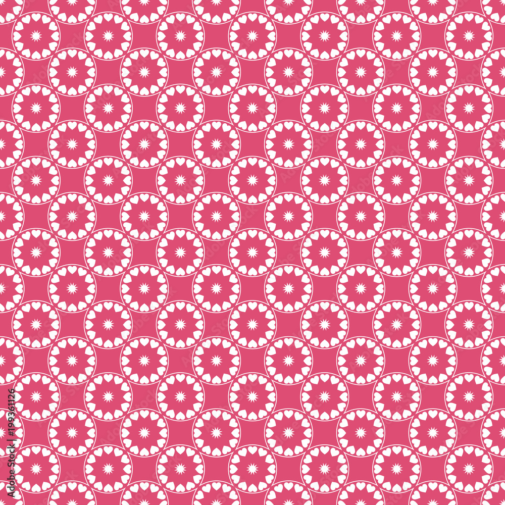 Pink heart flowers pattern Pink heart flowers pattern
