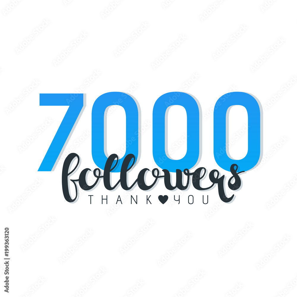 Seven Thousand followers banner