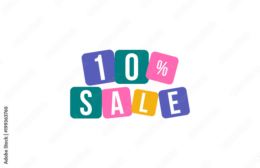 10 Percent SALE Discount Price Offer Sign 10 Percent SALE Discount Price Offer Sign