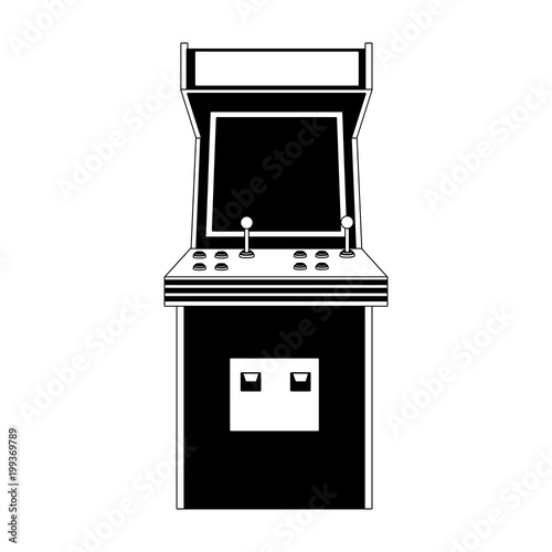 Retro arcade videogame vector illustration graphic design