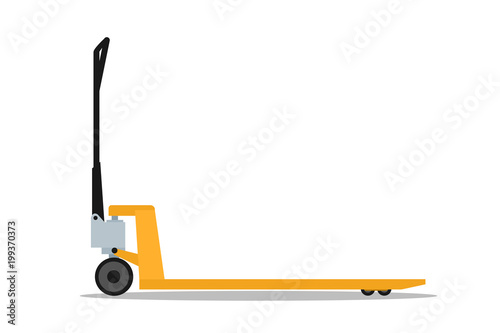 Manual forklift with fork extensions