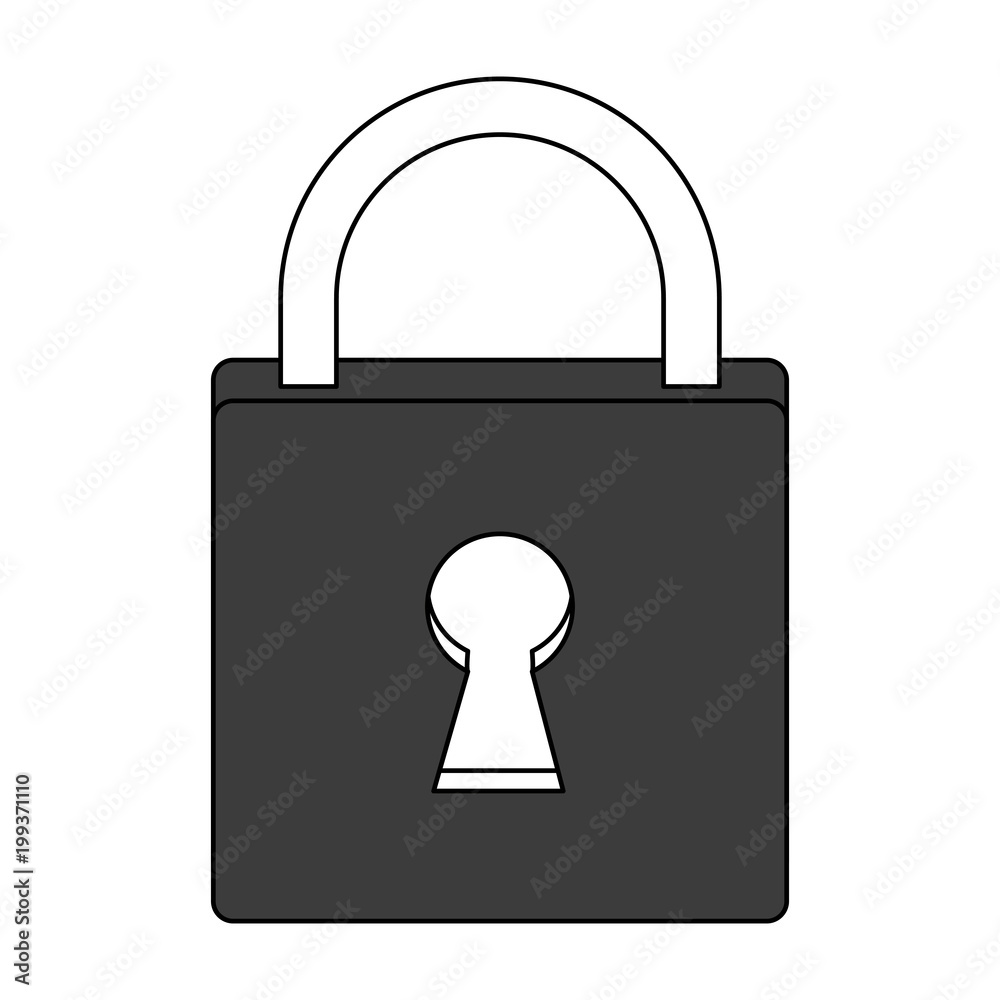 Security padlock device vector illustration graphic design Security padlock device vector illustration graphic design