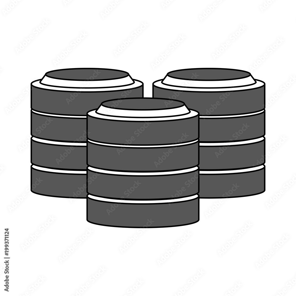 Servers database technology vector illustration graphic design Servers database technology vector illustration graphic design